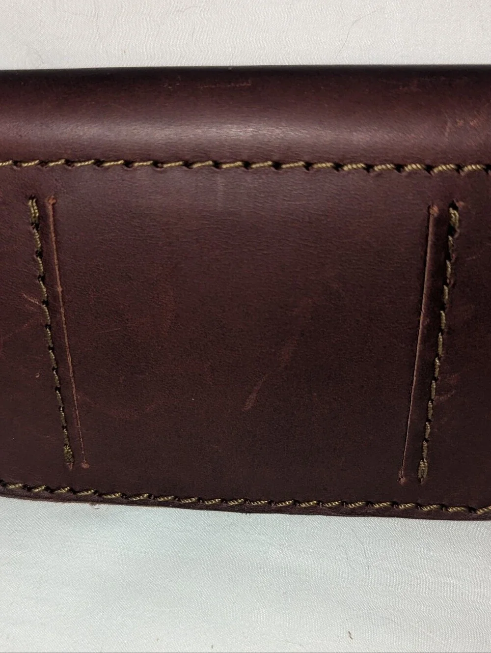 Saddleback Dark Brown Leather Belt Pouch Wallet with Snap Tab Closure